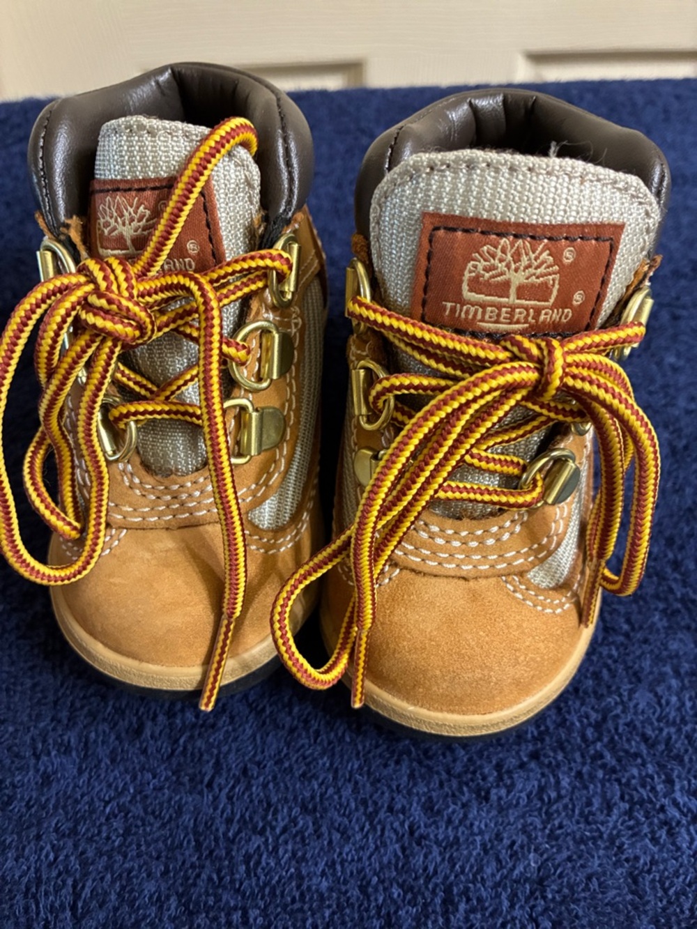 Timberland Kids Wheat/Tan Lace-Up Hiking Boots